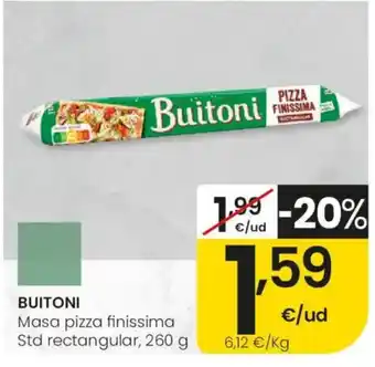 Buitoni masa pizza finissima