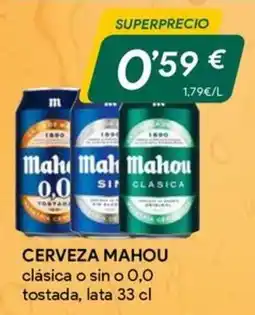 Masymas Cerveza Mahou clásica o sin o 0,0 tostada oferta
