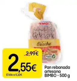 Dialprix Bimbo pan rebanada artesana oferta