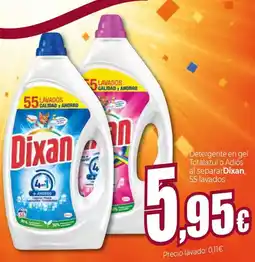 UDACO Dixan Detergente en gel Total azul o Adiós al separar oferta