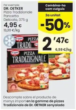 Caprabo Dr. Oetker pizza tradicional oferta