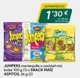 Masymas Jumpers mantequilla o cocktail mix oferta