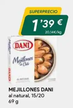 Masymas dani mejillones al natural oferta