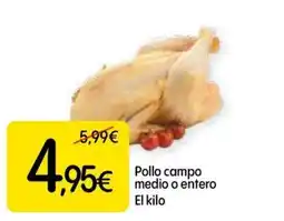 Dialprix Pollo campo medio o entero oferta