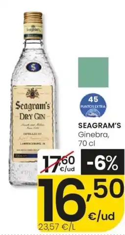 Eroski Seagram's Dry Gin oferta