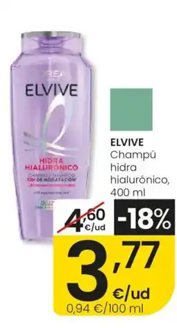 Eroski Elvive champú hidra hialurónico oferta
