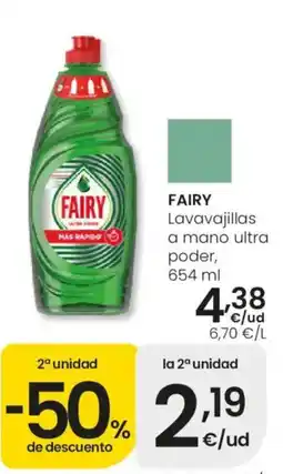 Eroski Fairy lavavajillas a mano ultra poder oferta