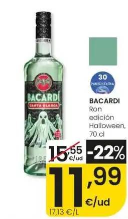 Eroski Bacardi Ron edición Halloween oferta