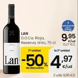 Eroski Lan D.O.Ca. Rioja, Reserva, tinto oferta