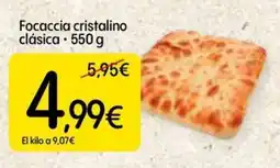 Dialprix Focaccia cristalino clásica oferta