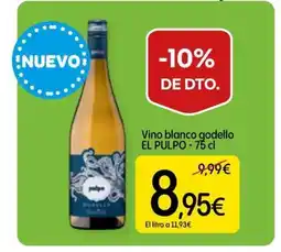 Dialprix El pulpo vino blanco godello oferta