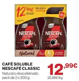 Hipercor Nescafe classic oferta
