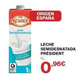 Hipercor Leche Semidesnatada Président oferta