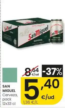 Eroski San Miguel Cerveza oferta