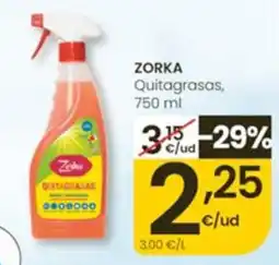 Eroski Zorka quitagrasas oferta