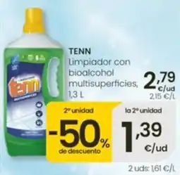 Eroski Tenn limpiador con bioalcohol multisuperficies oferta