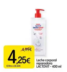 Dialprix Lactovit leche corporal reparadora oferta