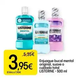 Dialprix Listerine enjuague bucal mentol oferta