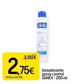 Dialprix Sanex desodorante spray control oferta