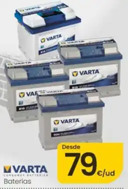 Eroski Varta baterías oferta