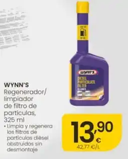 Eroski Wynn's regenerador/limpiador de filtro de partículas oferta