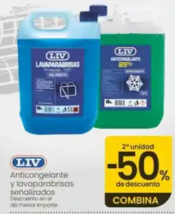 Eroski Liv anticongelante y lavaparabrisas oferta