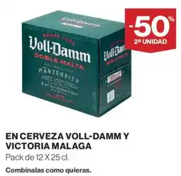 Hipercor Voll-Damm cerveza oferta