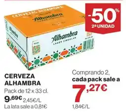 Hipercor Alhambra lager singular oferta