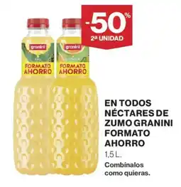 Hipercor Granini nectares de zumo formato ahorro oferta