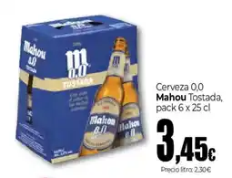Unide Supermercados Mahou 0,0 Tostada oferta