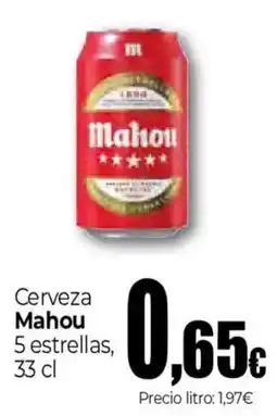 Unide Supermercados Cerveza Mahou 5 estrellas oferta