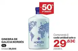 Hipercor Nordés gin oferta