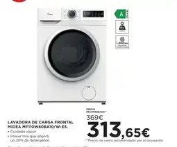 Hipercor Midea lavadora de carga frontal mf110w80ba10/w-es oferta