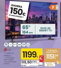 Eroski LG TV OLED 4K 65B6ELC oferta