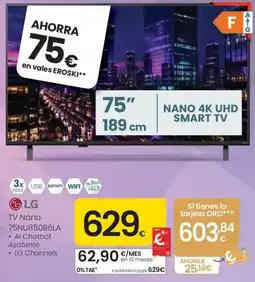 Eroski LG TV Nano 75NU850B6LA oferta
