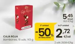 Eroski Caja Roja bombones oferta