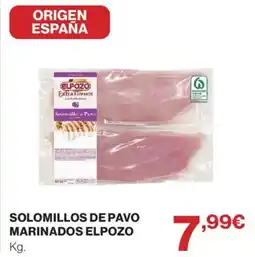 Hipercor Elpozo solomillos de pavo marinados oferta