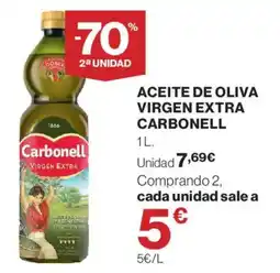Hipercor Carbonell aceite de oliva virgen extra oferta