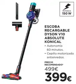 Hipercor Dyson escoba recargable v10 absolute konical oferta