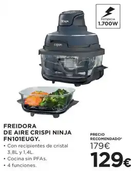 Hipercor Ninja freidora de aire crispi fn101eugy oferta