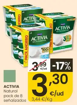 Eroski Activia natural oferta