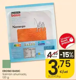 Eroski Eroski basic Salmón ahumado oferta