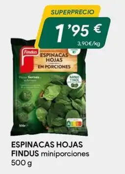 Masymas Findus espinacas hojas miniporcion oferta