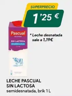 Masymas Pascual leche sin lactosa semidesnatada oferta