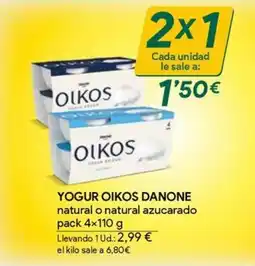 Masymas Oikos yogur natural o natural azucarado oferta