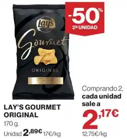 Hipercor Lay's gourmet original oferta