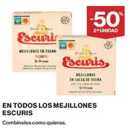 Hipercor Escuris mejillones en escabeche picante oferta