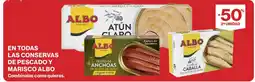 Hipercor Albo atún claro anchos de anchoas filetes de caballa oferta