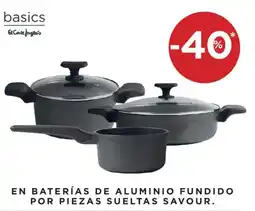 Hipercor basics baterías de aluminio fundido por piezas sueltas savour oferta