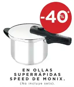 Hipercor Speed de Monix ollas superrápidas oferta